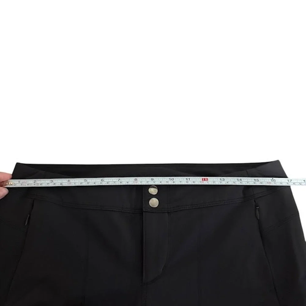 KUHL Black Trascendr Skinny Nylon Hiking Outdoor Zipper Hem‎ Pants Womens 12